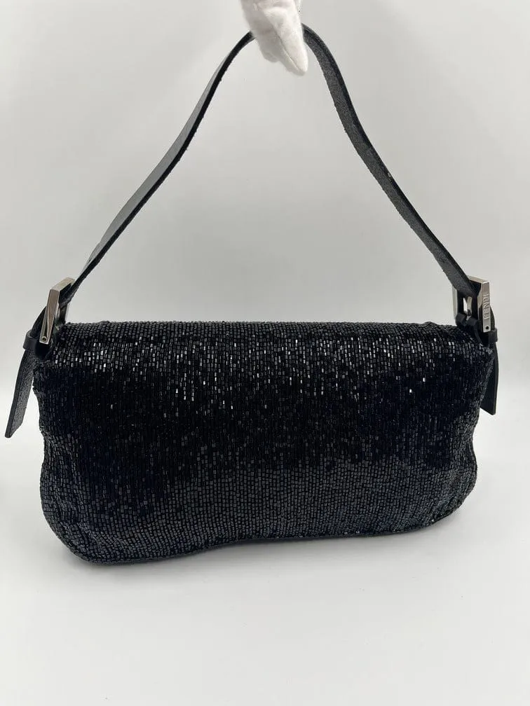 Fendi Sequin Beaded Baguette Bag