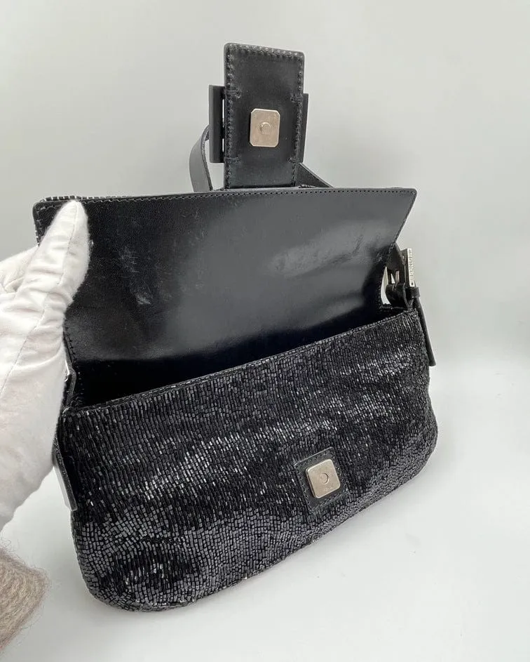 Fendi Sequin Beaded Baguette Bag