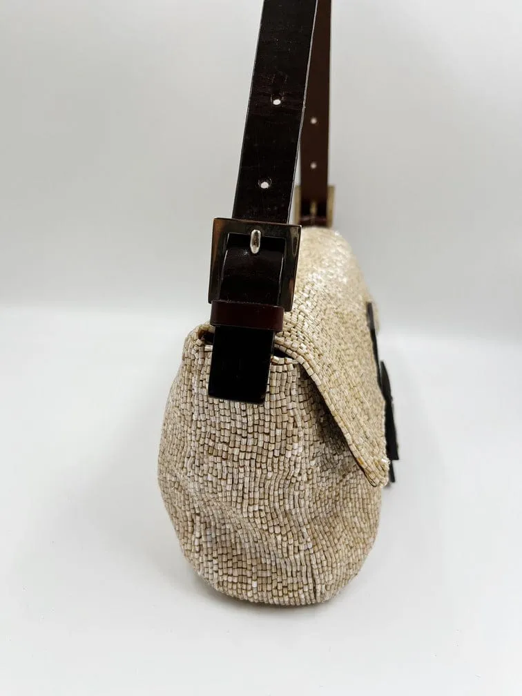 Fendi Sequin Beaded Baguette Bag