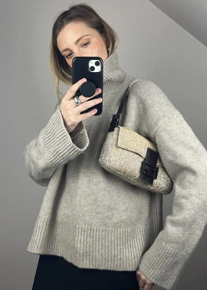Fendi Sequin Beaded Baguette Bag