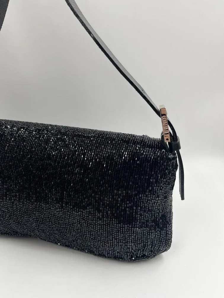 Fendi Sequin Beaded Baguette Bag
