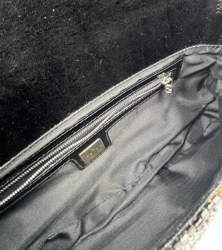 Fendi Sequin Beaded Baguette Bag