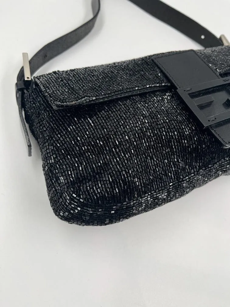 Fendi Sequin Beaded Baguette Bag