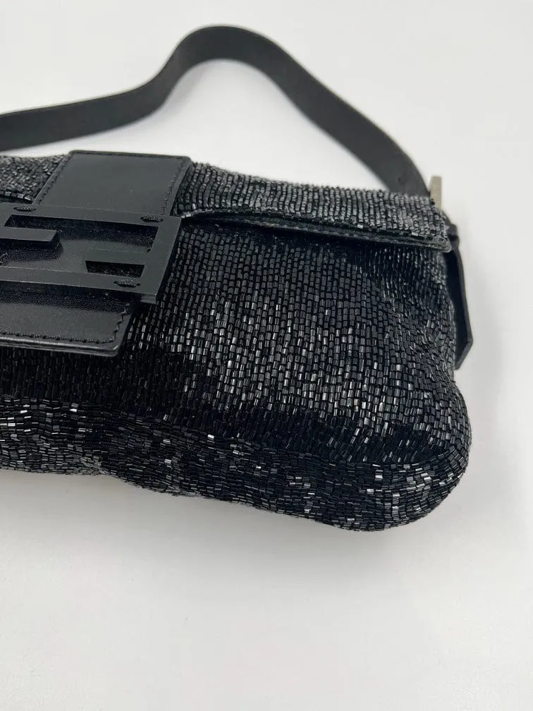 Fendi Sequin Beaded Baguette Bag