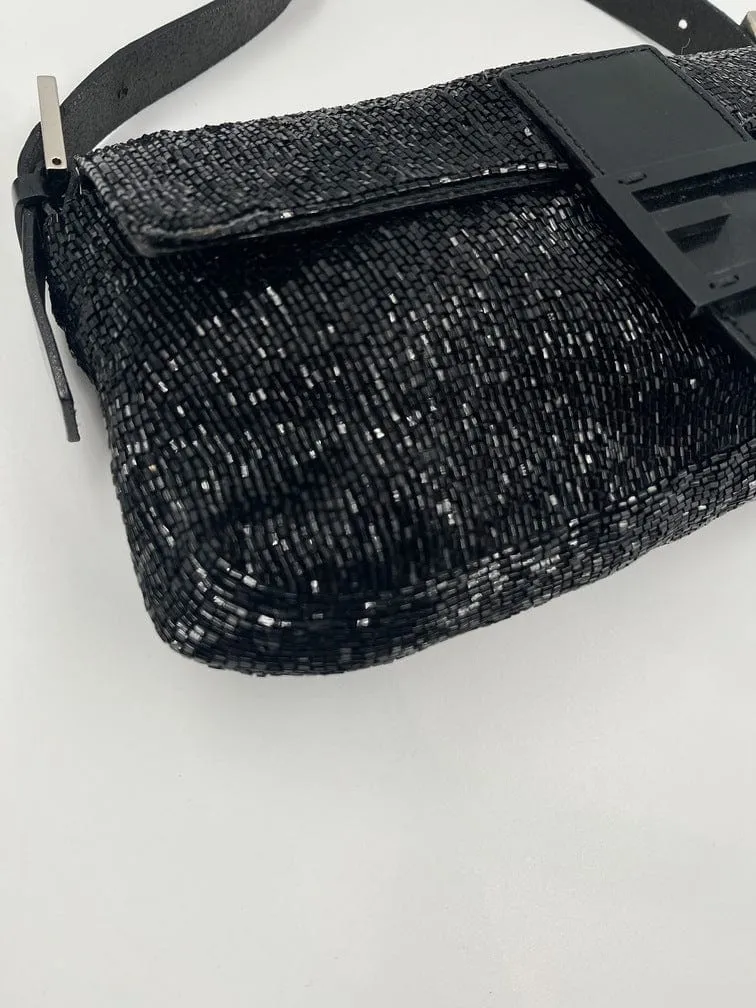 Fendi Sequin Beaded Baguette Bag