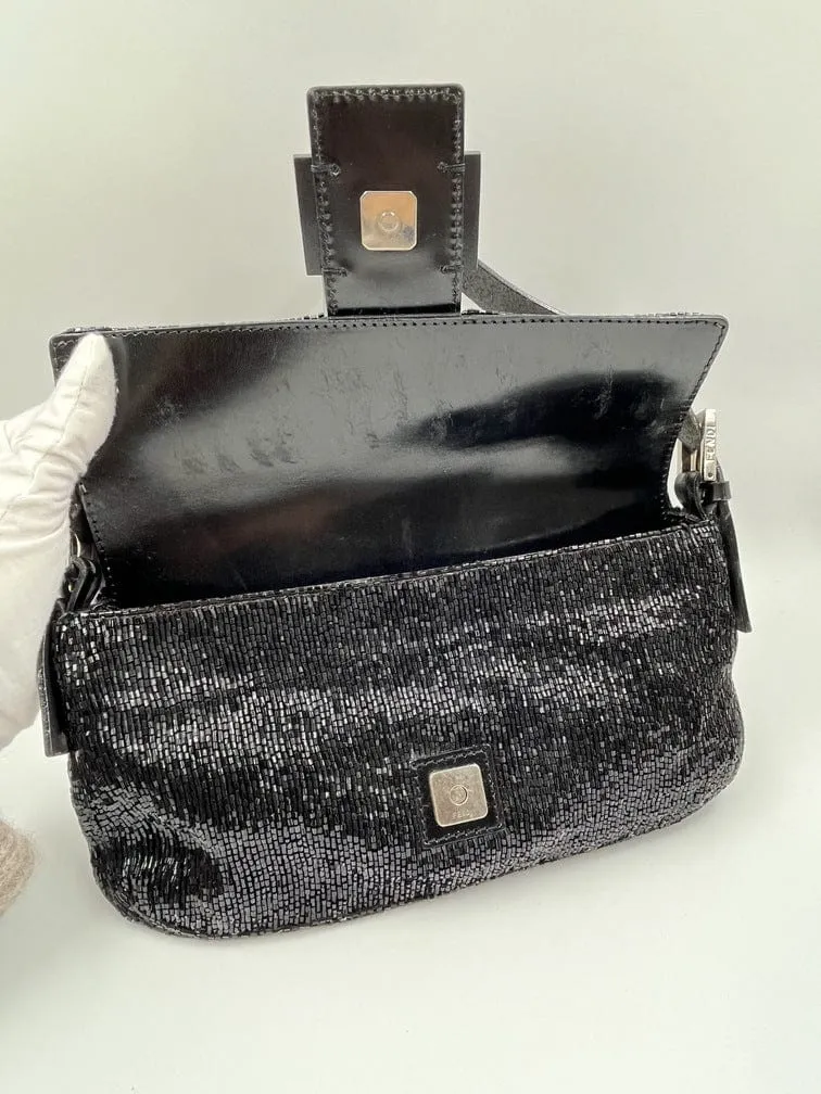 Fendi Sequin Beaded Baguette Bag