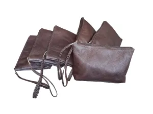 Fgalaze chocolate leather clutch bag fashion small pouch clutch handmade handbags, Comet