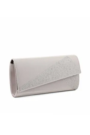 Flap Shoulder Bags B21577-Silver