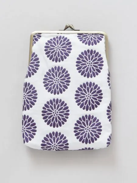 Flower HUKURE-ORI GAMAGUCHI Purse