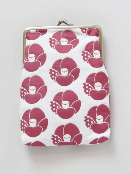 Flower HUKURE-ORI GAMAGUCHI Purse
