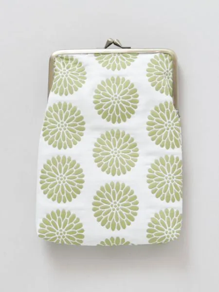 Flower HUKURE-ORI GAMAGUCHI Purse