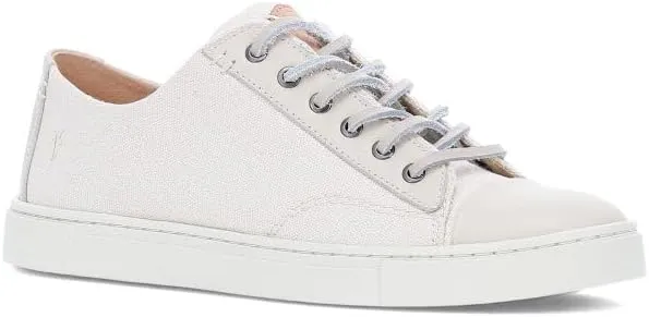 Frye Ivy Low Lace Sneakers for Women Crafted from Soft, Vintage Italian Leather with Removable Molded Footbed, Leather Lining, and Contrast White Rubber Outsoles