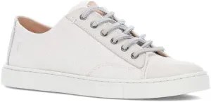 Frye Ivy Low Lace Sneakers for Women Crafted from Soft, Vintage Italian Leather with Removable Molded Footbed, Leather Lining, and Contrast White Rubber Outsoles