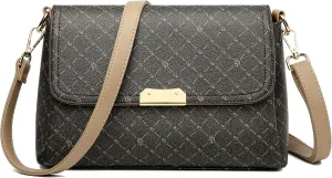 FSD. WG Purses for Women Fashion Quilted Crossbody Bag Leather Ladies Shoulder Purses Messenger Handbag Wallet