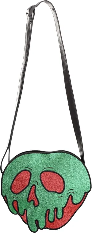 Fun Costumes Disney Snow White Poison Apple Costume Companion Bag - Faux Leather with Glittery Details - Standard - Orange