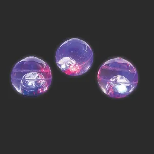 Fun Express Glitter Light-Up Bouncing Balls – LED Light-Up Toys Vibrant Glitter Design – Perfect for Parties Prizes Kids Events Gift Giving Fun Play – Celebrations Games Special Occasions – 12 Pieces