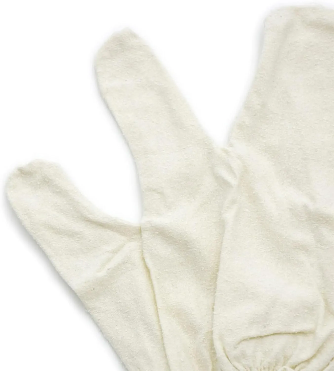 Garshana Gloves - Raw Silk for Ayurvedic Dry Brushing Exfoliating, Detoxifying Massage Gloves with Elastic Wrist Ideal for Spa, Wellness, Body Scrub Lymphatic Drainage (1-pcs)
