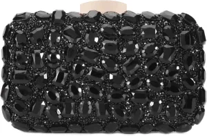 Gemstone Clutch Purses for Women Wedding Party, Rhinestone Purse Crystal Evening Bag for Women Evening