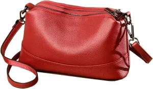 Genuine Leather Purses for Women Crossbody Bags Small Shoulder Handbags Trendy Clutch Cross Body Phone Purses