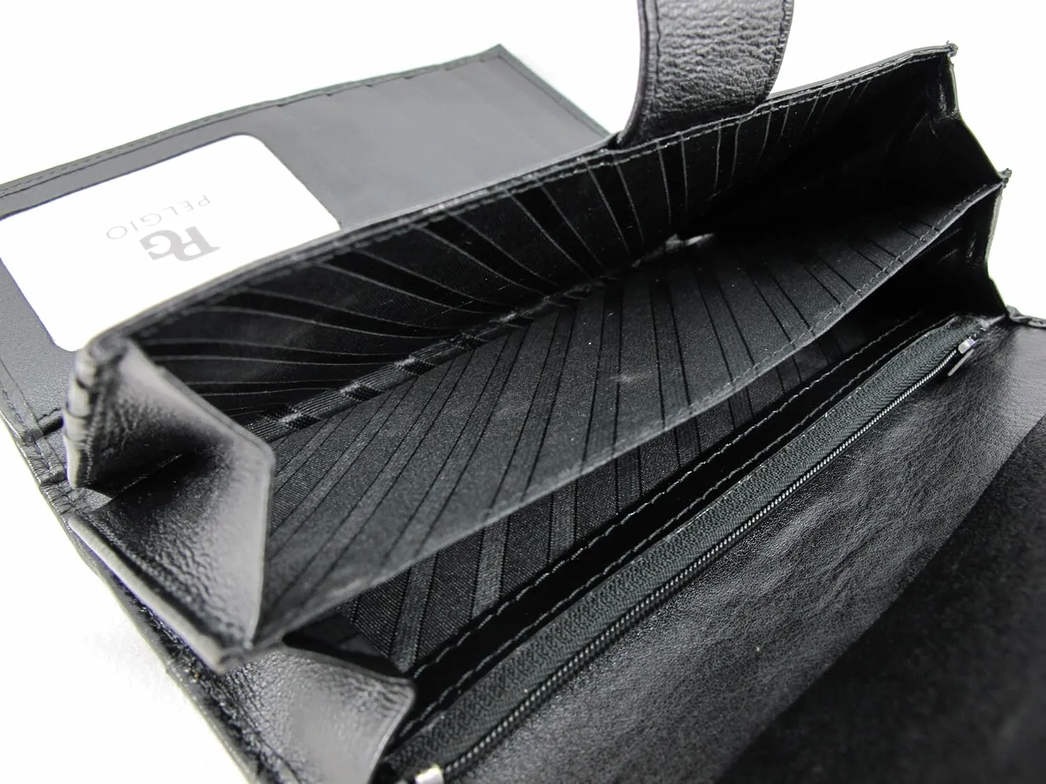 Genuine Python Snake Skin Leather Women's Trifold Clutch Wallet (Reticulated Natural)