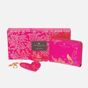 GIFT SET (SMALL ZIP PURSE & KEY RING) - PINK CHELSEA