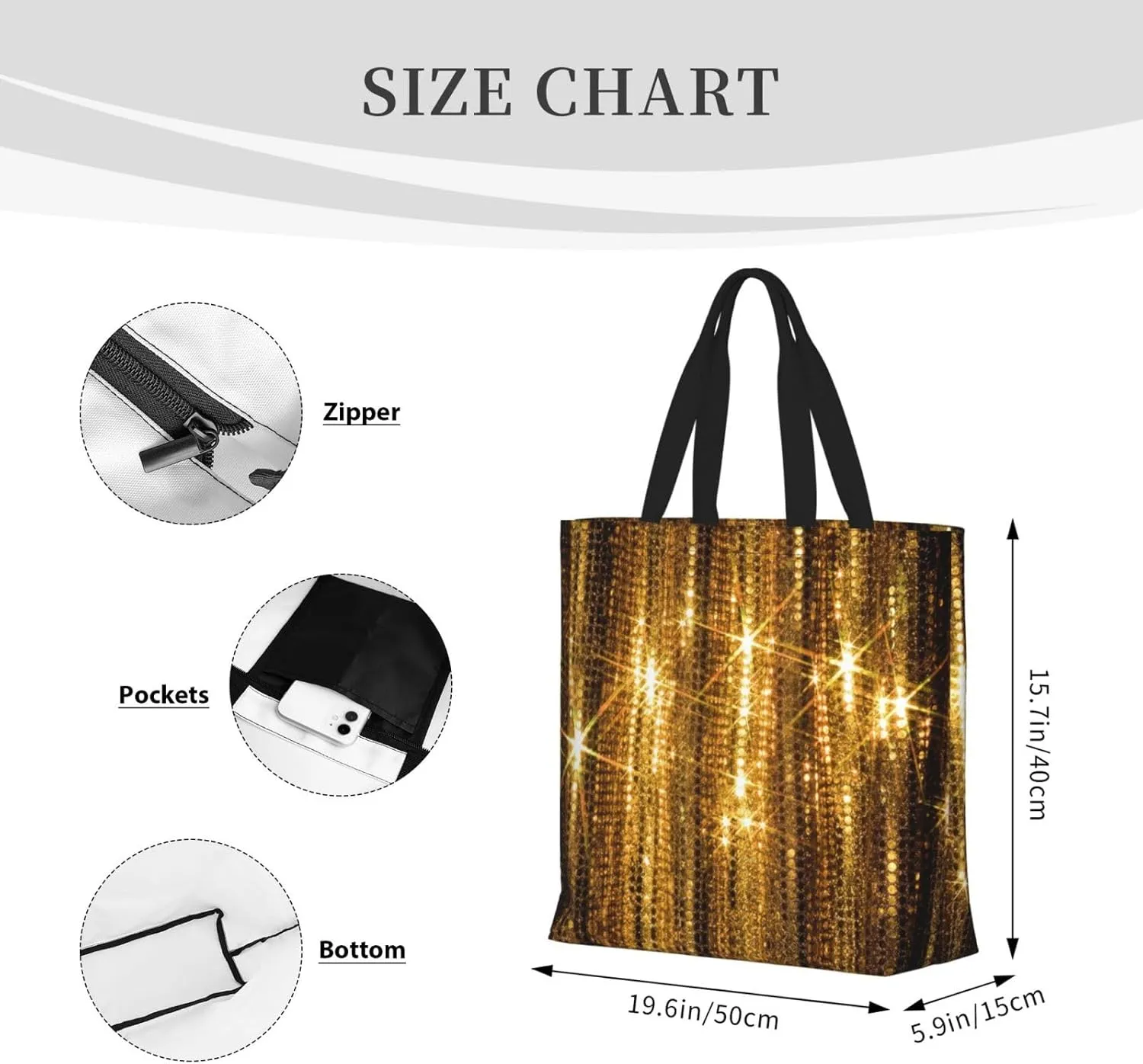 Gingerbread Cookies Print Fashion Tote Bag,Travel Handbag For Women, Hobo Bags, Work Shoulder Bags Crossbody Bag
