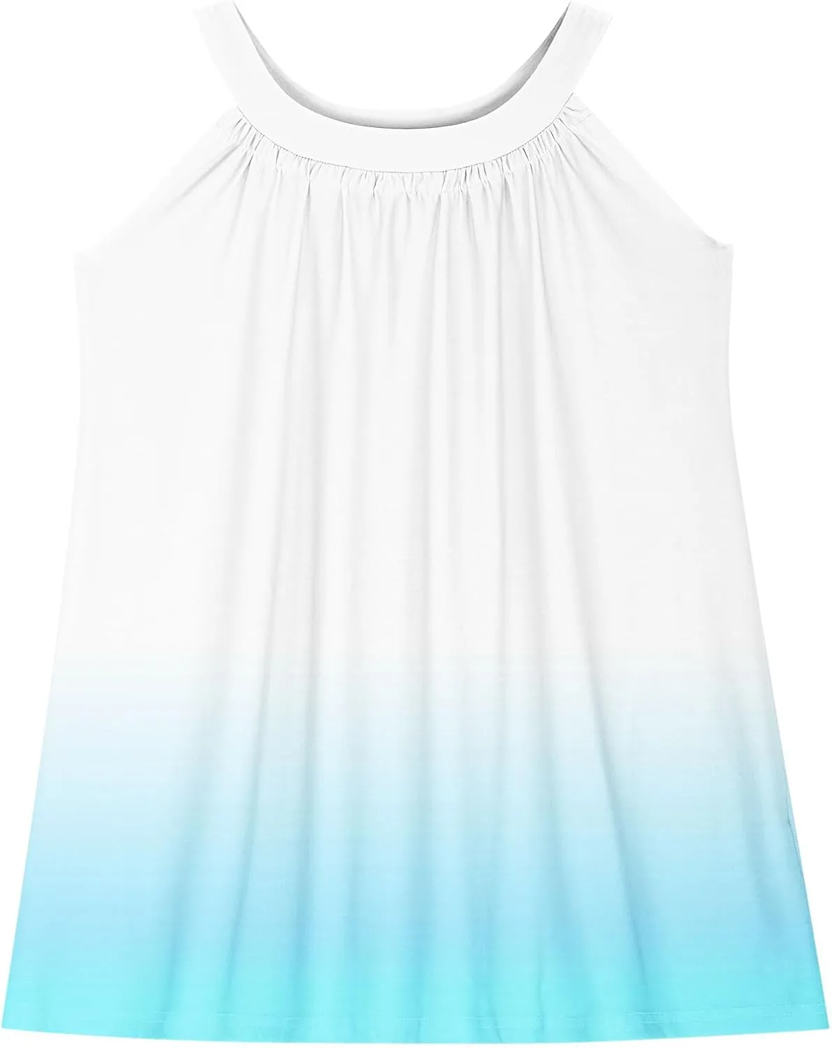 Girl's Summer Dress Casual Sleeveless Dresses Spaghetti Strap Twirl Swing Sundress Contrast Dress Beach Dresses