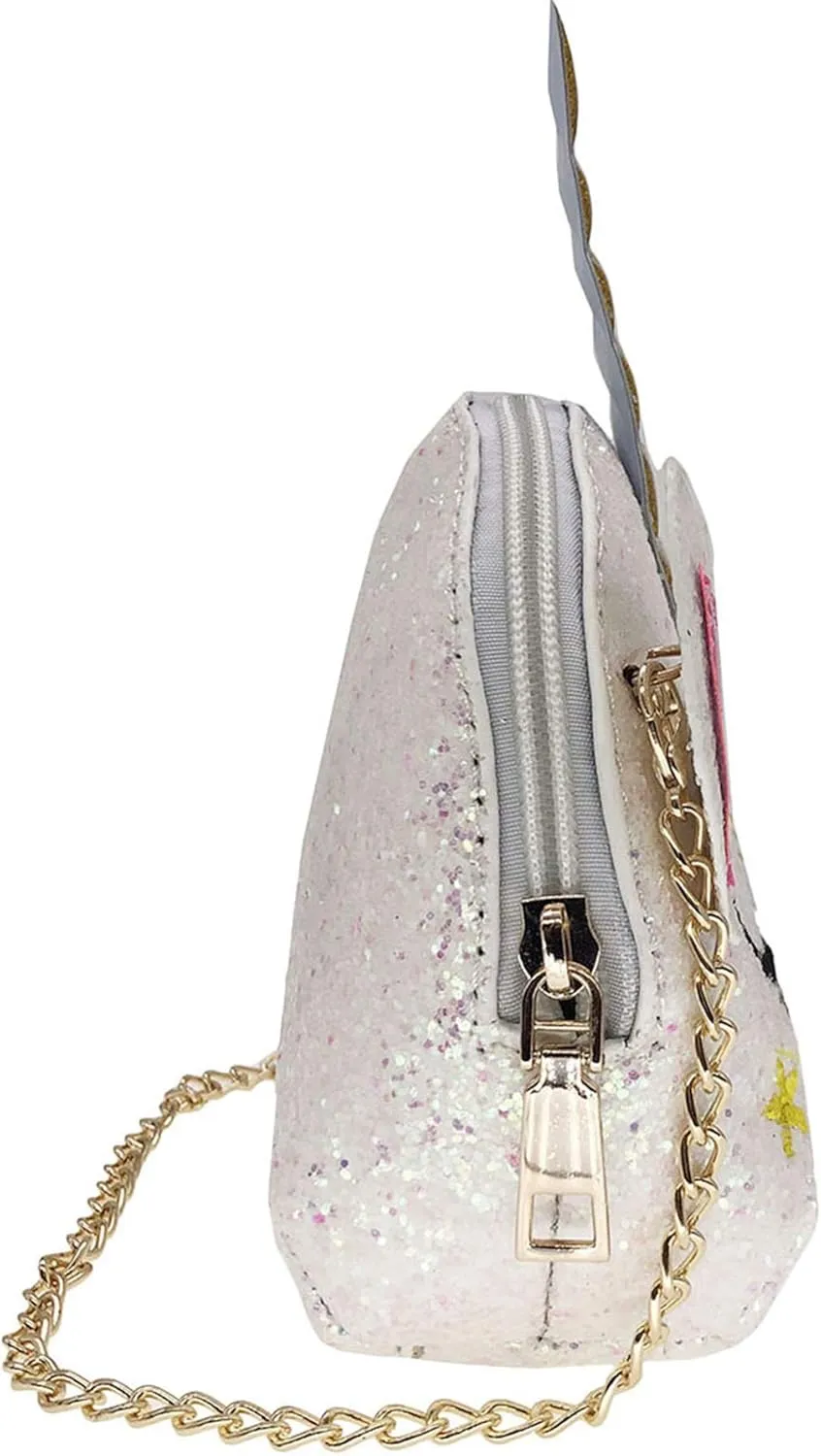 Girls Unicorn Sequin Glitter Crossbody Shoulder Purse Handbag Women Satchel Tote Shell Bag