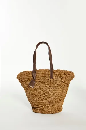 Glamorous Straw Tote Shoulder Bag