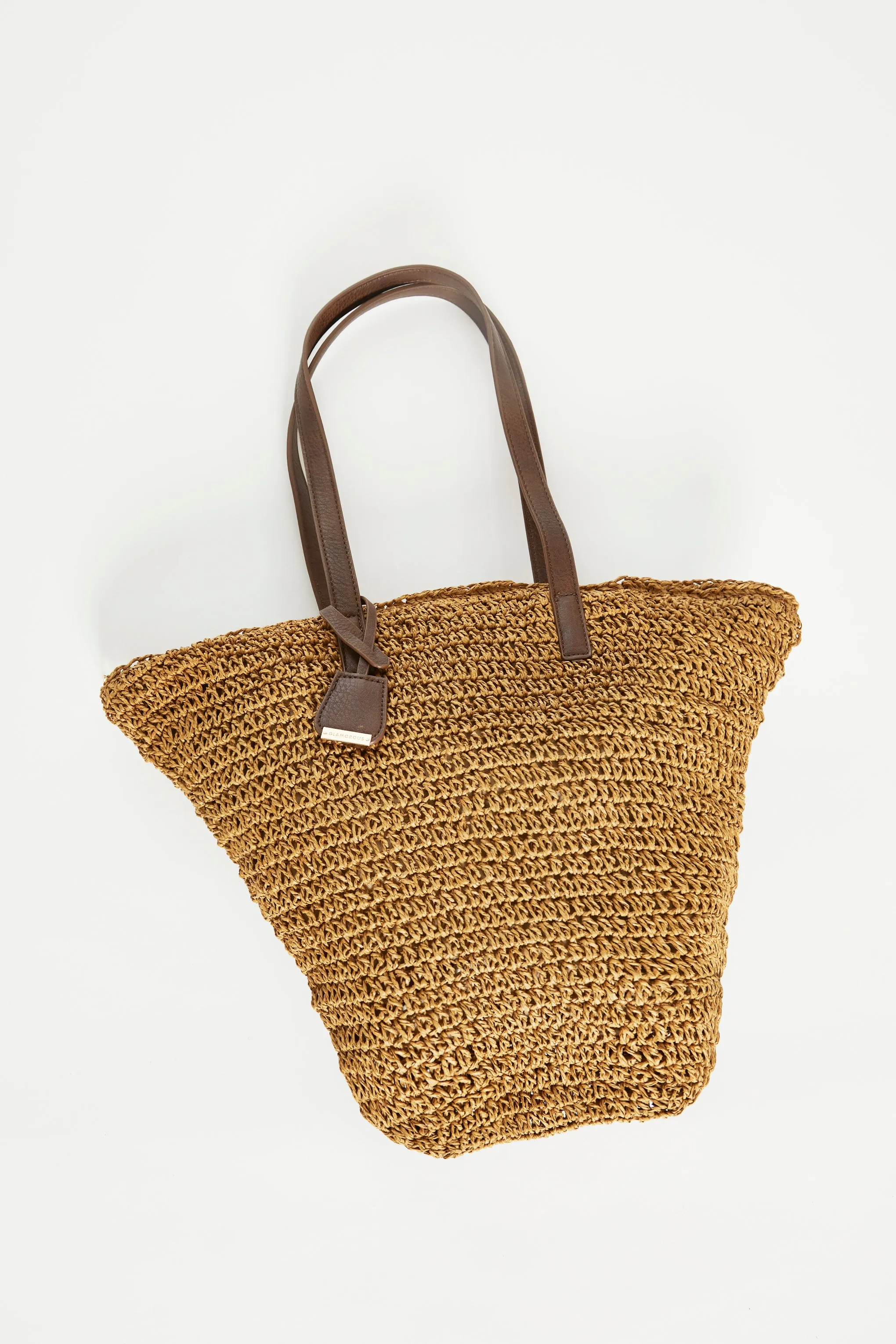Glamorous Straw Tote Shoulder Bag