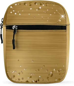 Glittery Gold Foil Crossbody Bag Small Shoulder Bag Waterproof, Lightweight And Convenient