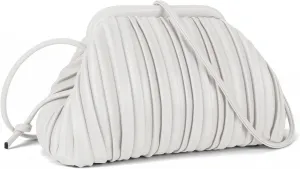 GLITZALL Clutch Purse and Dumpling Bag for Women,Designer Cloud Handbag and Ruched Bag with Detachable Shoulder Strap