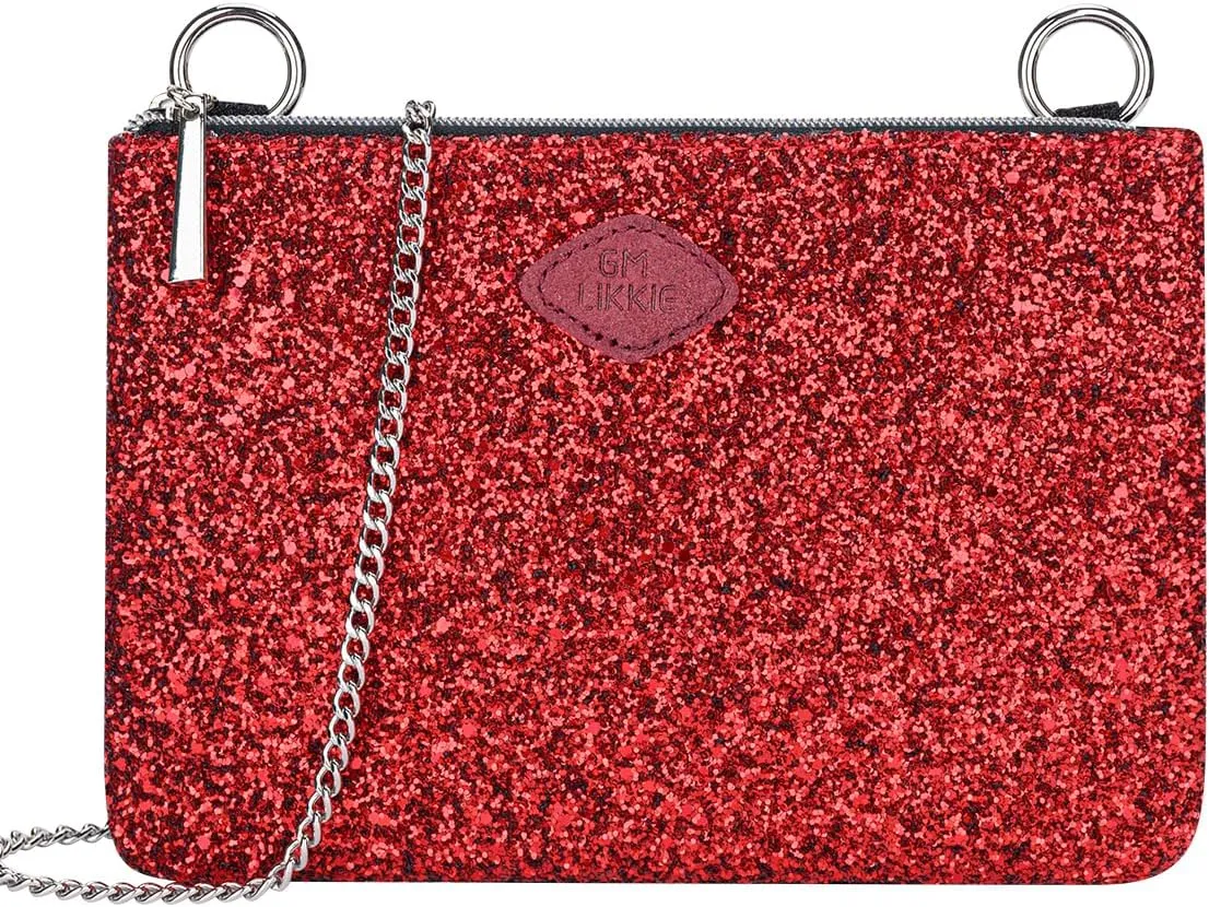 GM LIKKIE Crossbody Clutch Purse for Women, Glitter Evening Bag, Sequin Wedding Handbag for Party