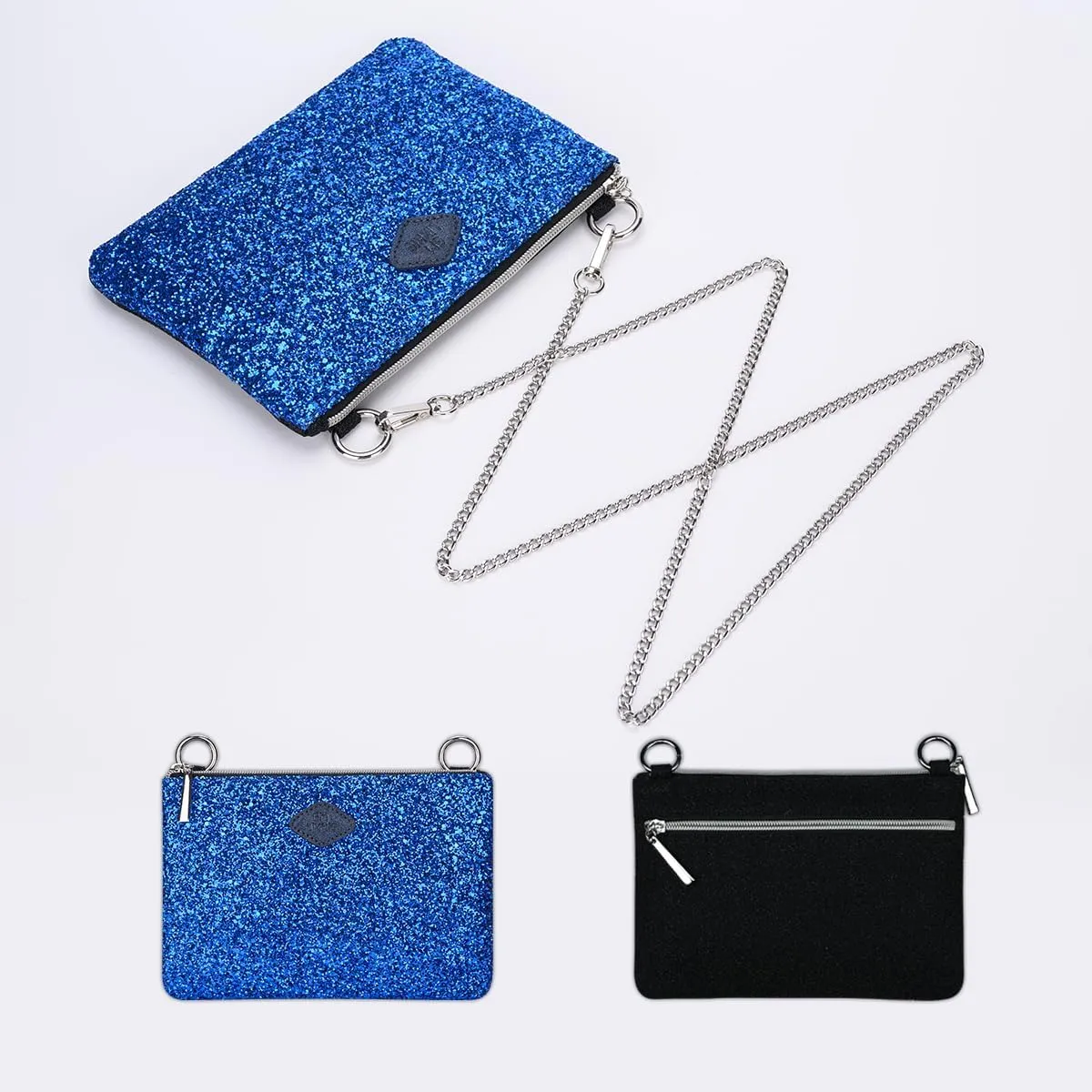 GM LIKKIE Crossbody Clutch Purse for Women, Glitter Evening Bag, Sequin Wedding Handbag for Party