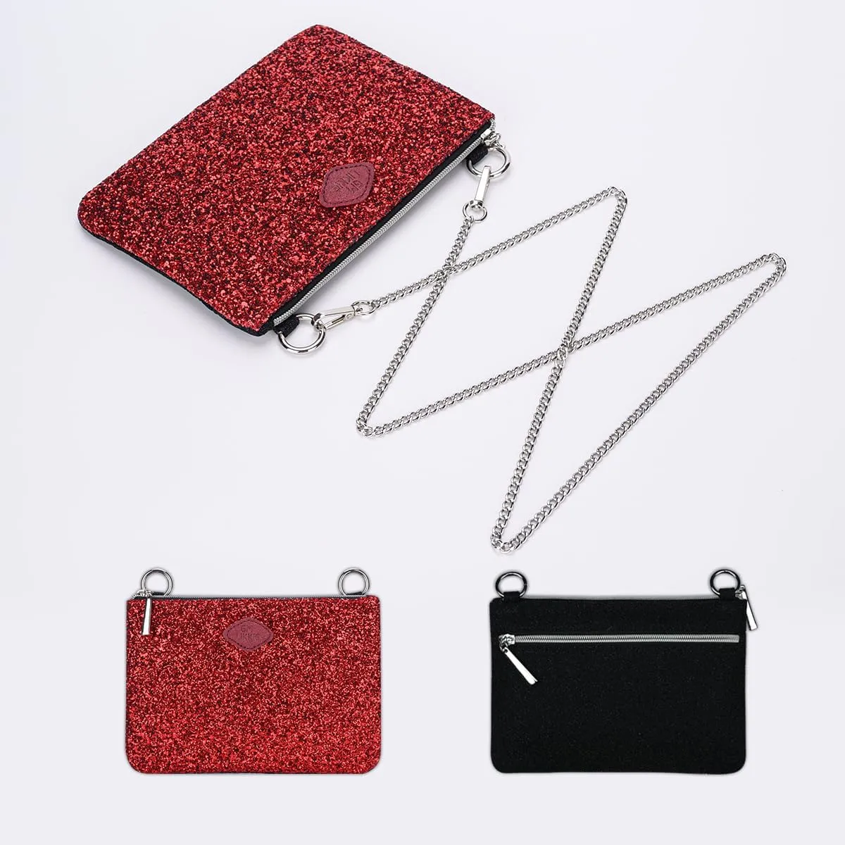 GM LIKKIE Crossbody Clutch Purse for Women, Glitter Evening Bag, Sequin Wedding Handbag for Party