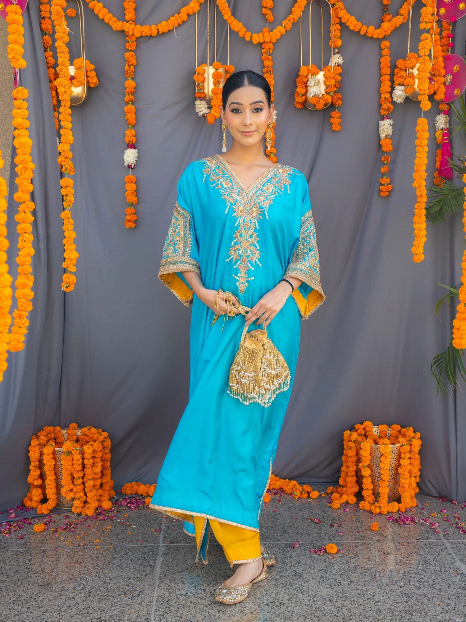Gold Fringe Glam Potli