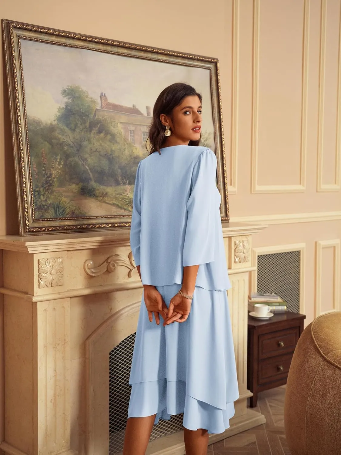 GRACE KARIN Women Dresses for Party Formal 2025 Mother of The Bride Dress Wedding Guest Dress with Jacket