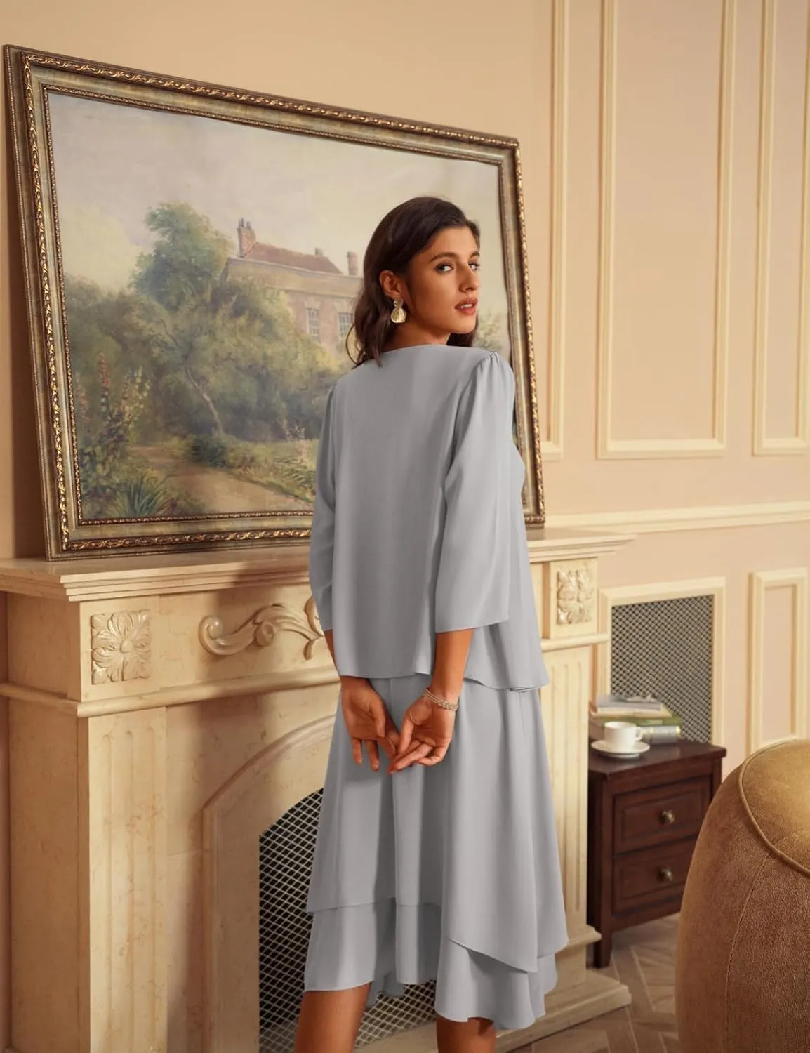 GRACE KARIN Women Dresses for Party Formal 2025 Mother of The Bride Dress Wedding Guest Dress with Jacket