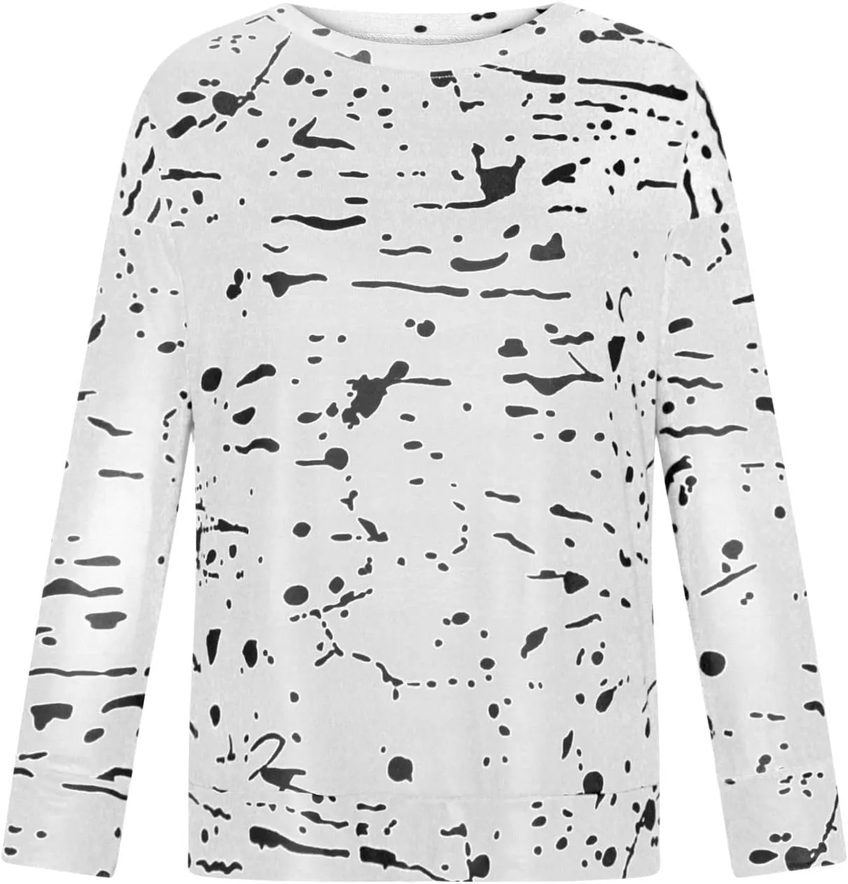 Graphic Tees for Women Vintage Fashion Long Sleeve Crewneck Sweatshirts Causal Fashion Blouse Loose Fall Pullover