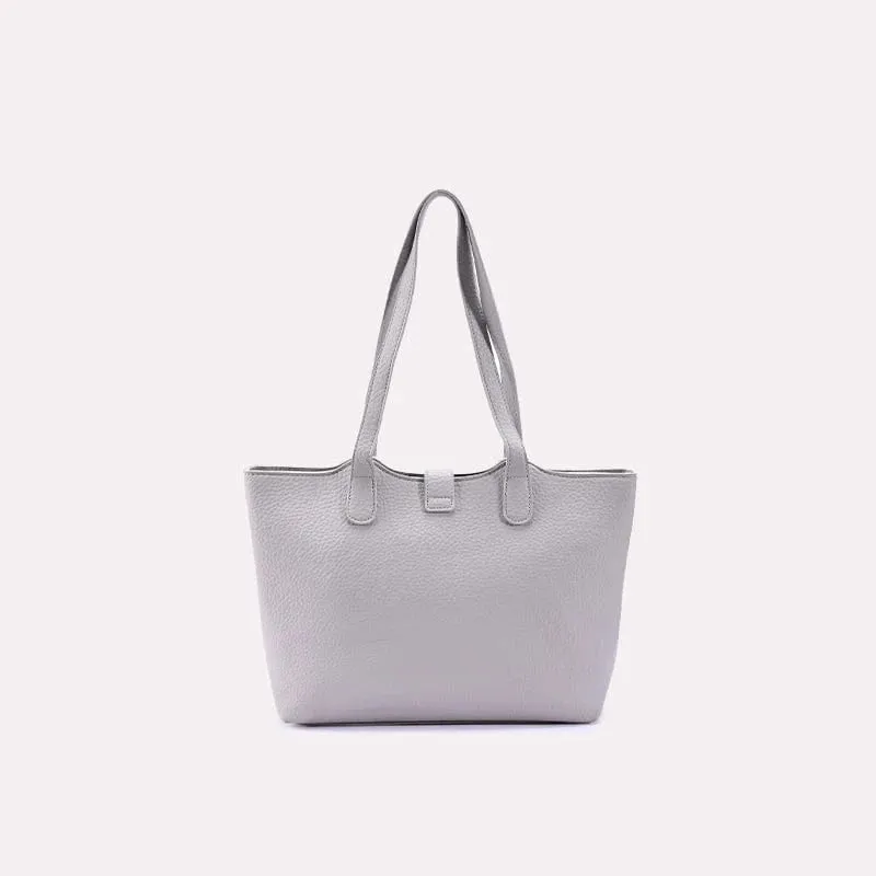 Gray Casual Shoulder Bag 0331267