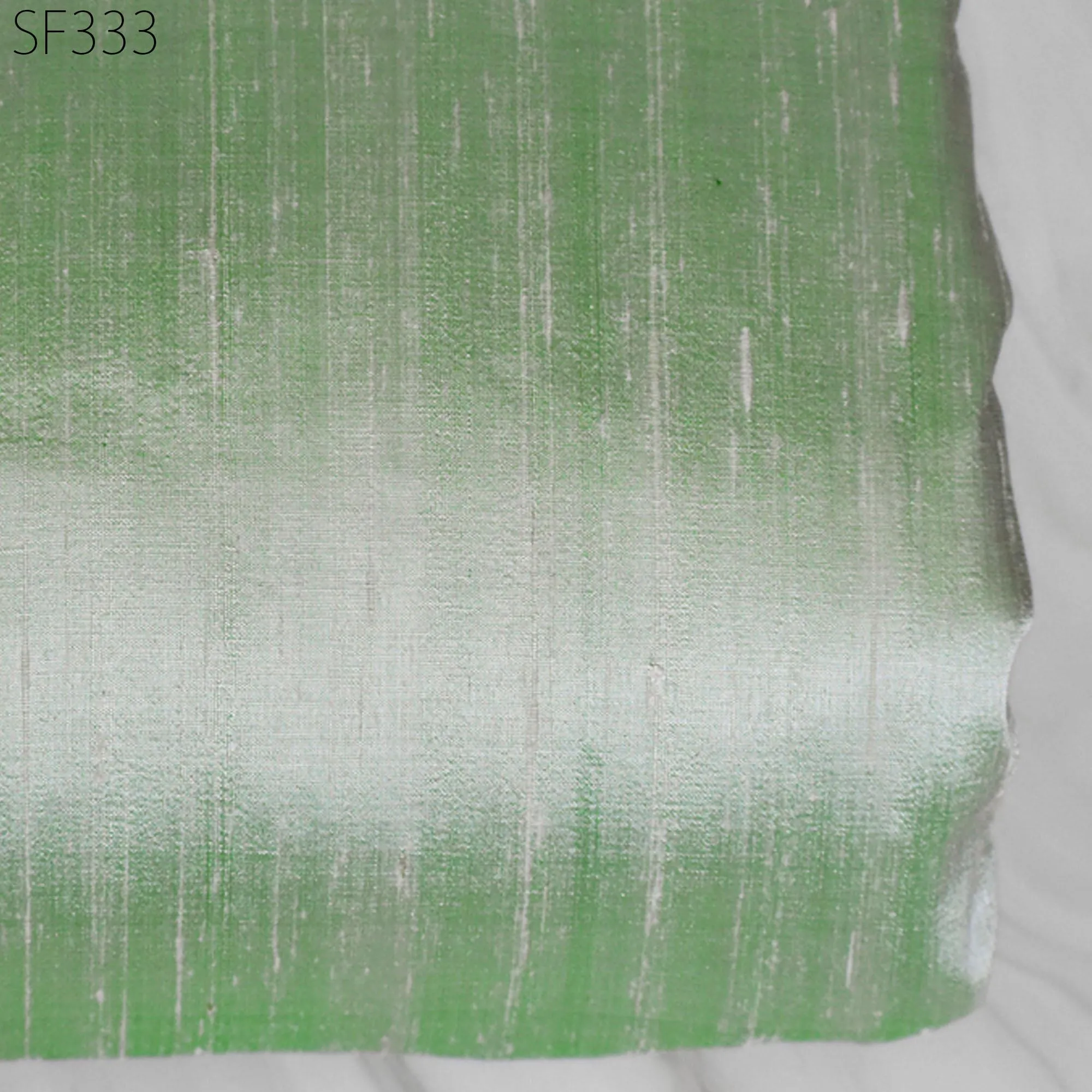 Green White Pure Dupioni Fabric Yardage Wedding Bridesmaid Prom Dresses Indian Iridescent Raw Silk Dupion Crafting Sewing upholstery Drapery
