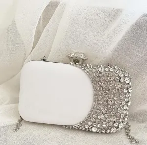 Grey Velvet Clutch