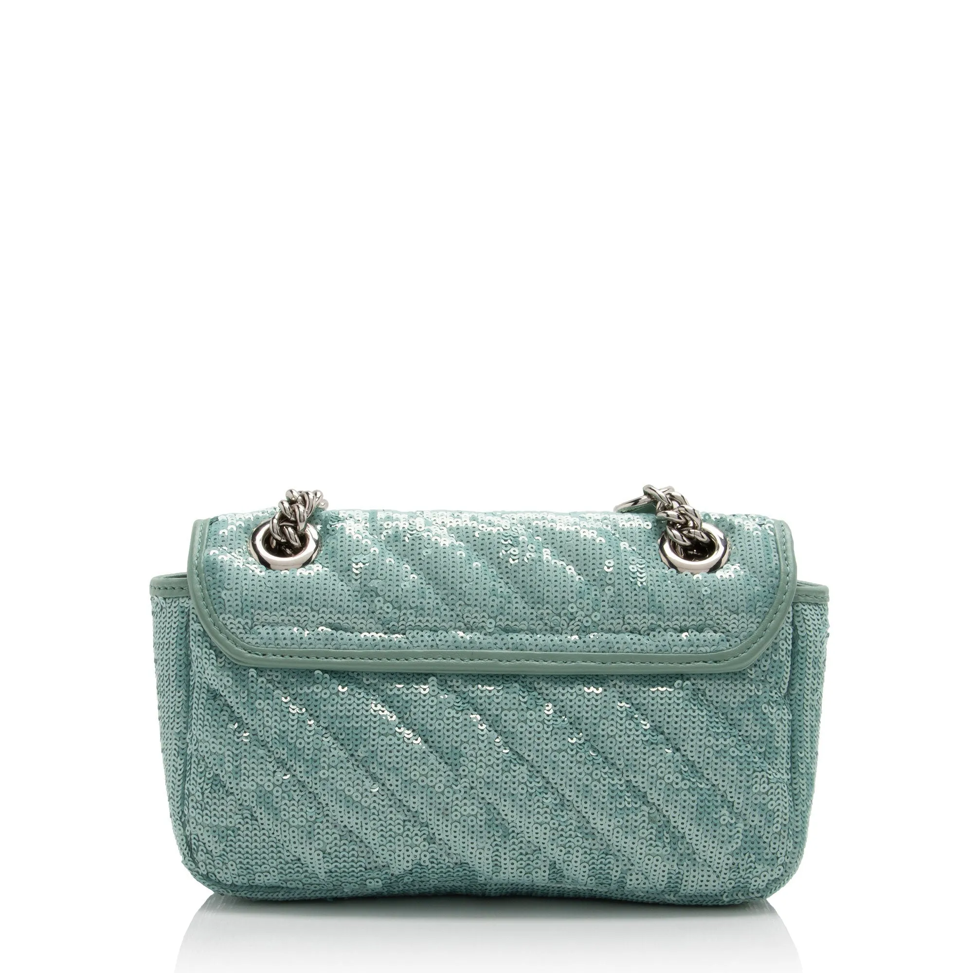 Gucci Matelasse Sequin GG Marmont Mini Flap Bag