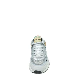 Gucci Metallic Silver Ultrapace Glittery Sneaker 37