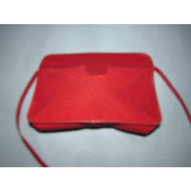 Gucci Vintage Purses Red Gg Canvas Clutch
