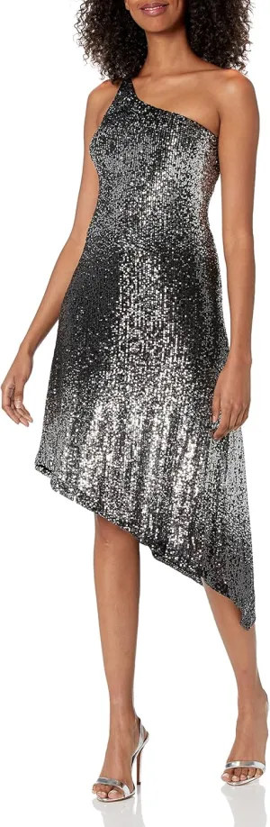 HALSTON Women's Ariah Ombre Sequin Dress