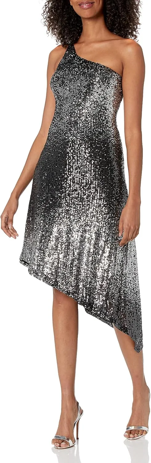 HALSTON Women's Ariah Ombre Sequin Dress
