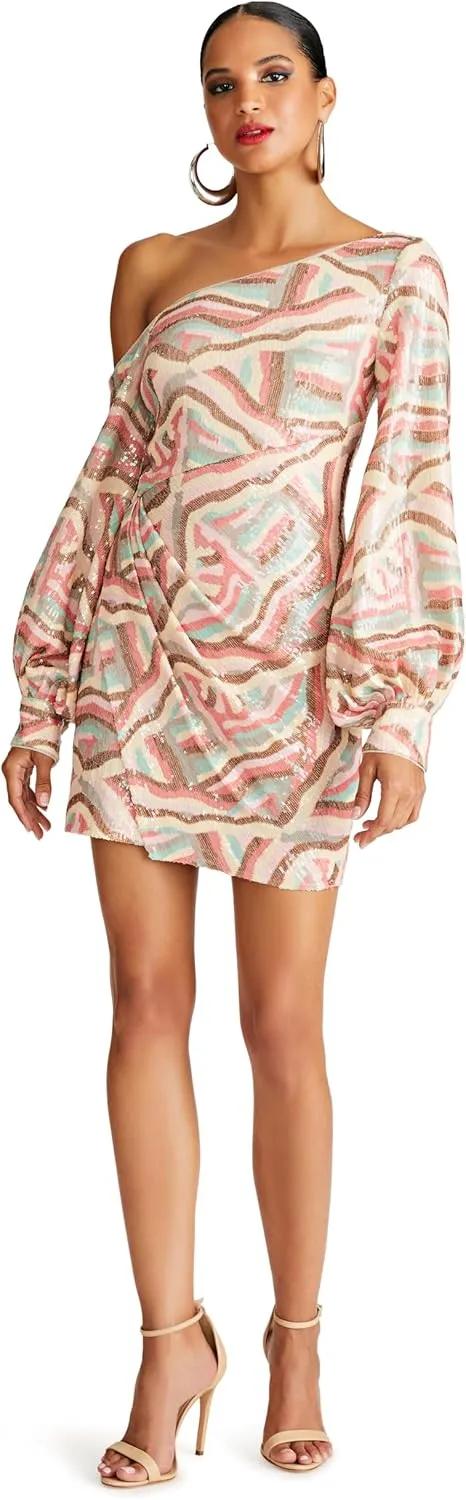 HALSTON Women's Kimora Dress in Geode Sequin