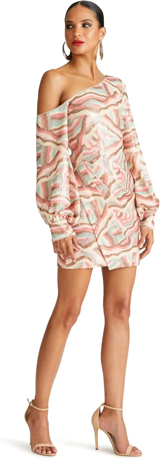 HALSTON Women's Kimora Dress in Geode Sequin