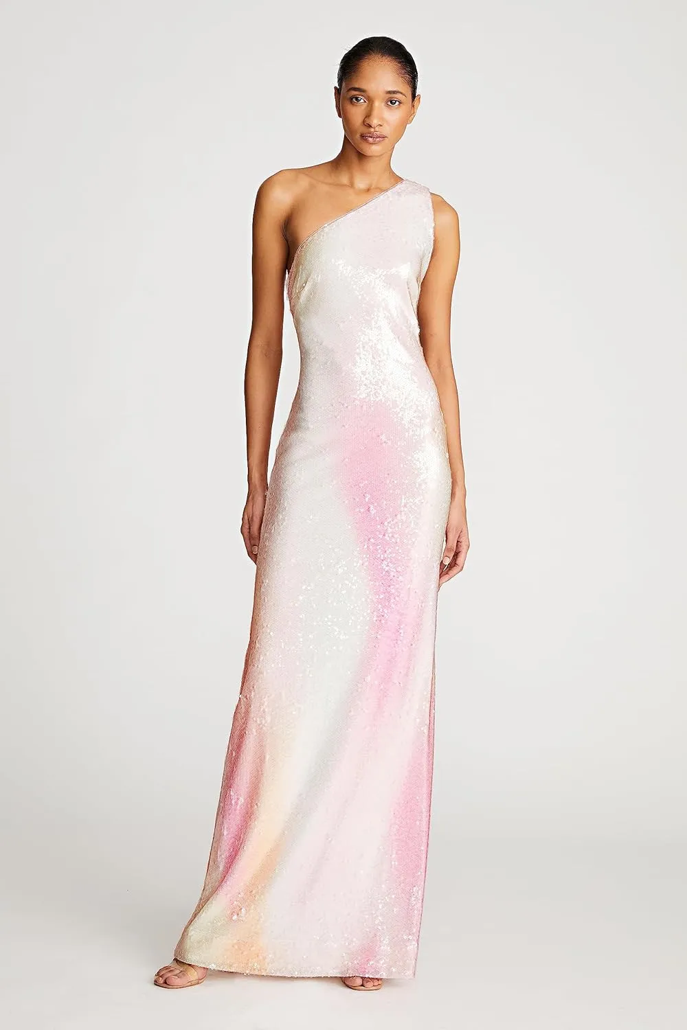 HALSTON Women's Tanya Gown in Printed Sequins